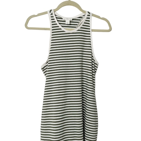 NWOT-Loft Striped Racerback Midi Dress - Picture 3 of 5